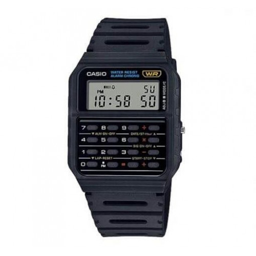 Casio – Montre calculatrice – Bracelet en silicone – Chronographe – CA-53W-1Z Casio – Montre calculatrice – Bracelet en silicone – Chronographe – CA-53W-1Z