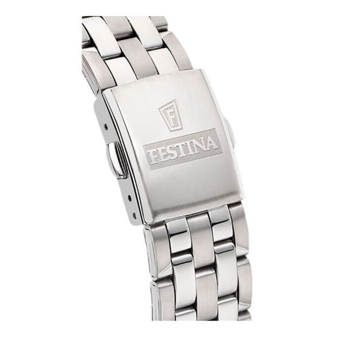 Festina – Cadran vert, bracelet en acier inoxydable – Chronographe – Dateur – F20374/7