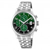 Festina – Cadran vert, bracelet en acier inoxydable – Chronographe – Dateur – F20374/7