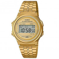 Casio – Unisexe numérique avec bracelet en acier doré inoxydable – A171WEG-9ADF