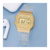 Casio – Unisexe – Digitale dorée – Bracelet semi-transparent – Alarme – A168XESG-9A