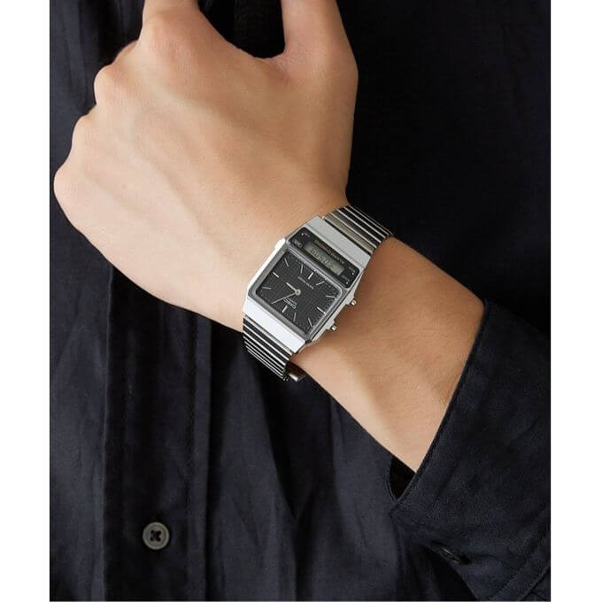 Casio – Redonnez vie au style rétro vintage avec une version contemporaine des années 80 – AQ-800E-1ADF