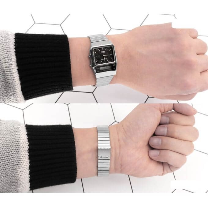 Casio – Redonnez vie au style rétro vintage avec une version contemporaine des années 80 – AQ-800E-1ADF