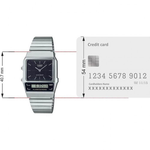 Casio – Redonnez vie au style rétro vintage avec une version contemporaine des années 80 – AQ-800E-1ADF Casio – Redonnez vie au style rétro vintage avec une version contemporaine des années 80 – AQ-800E-1ADF