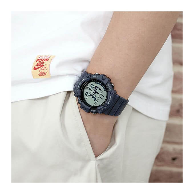 Casio – Digital bleu, bracelet quartz – AE-1500WH-2A – Étanche 100 m