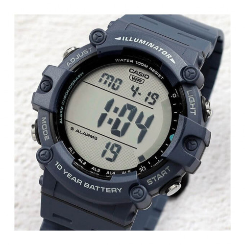 Casio – Digital bleu, bracelet quartz – AE-1500WH-2A – Étanche 100 m Casio – Digital bleu, bracelet quartz – AE-1500WH-2A – Étanche 100 m