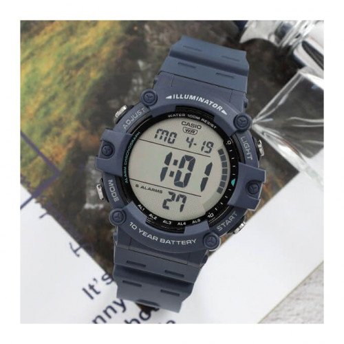 Casio – Digital bleu, bracelet quartz – AE-1500WH-2A – Étanche 100 m Casio – Digital bleu, bracelet quartz – AE-1500WH-2A – Étanche 100 m