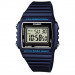 Casio – Digitale bleu – Carrée & étanche 50 mètres – Bracelet en silicone lisse – W-215H-2AV Casio – Digitale bleu – Carrée & étanche 50 mètres – Bracelet en silicone lisse – W-215H-2AV
