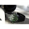 Casio – Montre pour hommes, chiffres verts – Bracelet en silicone noir – MRW-200H-3BVDF