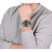 Casio – Dateur – Cadran noir avec bouton d’éclairage – Bracelet en acier inoxydable – MWA-100HD-1A