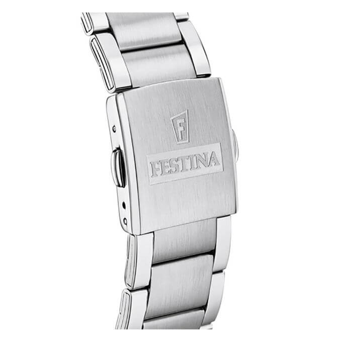 Festina – Cadran noir – Chronographe – F20343/8 – Bracelet en acier inoxydable