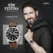 Festina – Bracelet cuir marron – Cadran noir avec dateur jours/mois – F20358/2 Festina – Bracelet cuir marron – Cadran noir avec dateur jours/mois – F20358/2
