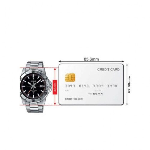 Casio – Pour hommes – Avec dateur – Aiguilles fluorescentes – MTP-VD01D-1E2 Casio – Pour hommes – Avec dateur – Aiguilles fluorescentes – MTP-VD01D-1E2