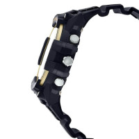 Casio – Chronographe sport pour homme – Noir/Doré – Étanche 10 BAR – MCW-100H-9A2V