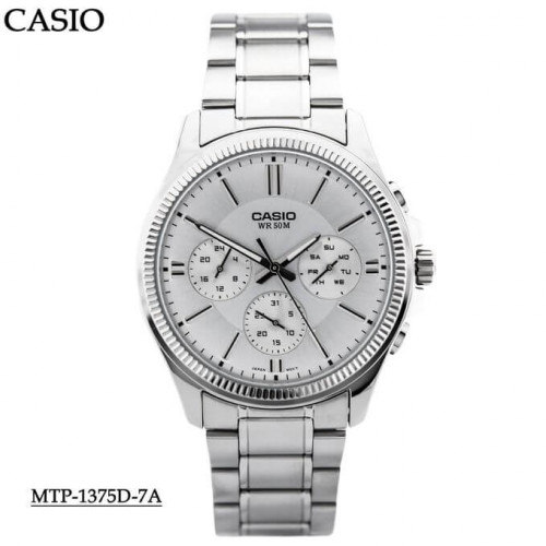 Casio – Montre hommes quartz – Bracelet en métal inoxydable – Avec dateur – MTP-1375D-7AVDF Casio – Montre hommes quartz – Bracelet en métal inoxydable – Avec dateur – MTP-1375D-7AVDF