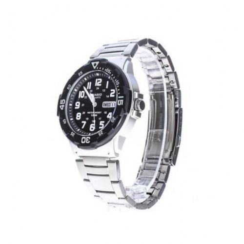 Casio – Avec dateur jours/mois – Étanche 10 BAR – Bracelet en acier inoxydable – MRW-200HD-1BV Casio – Avec dateur jours/mois – Étanche 10 BAR – Bracelet en acier inoxydable – MRW-200HD-1BV