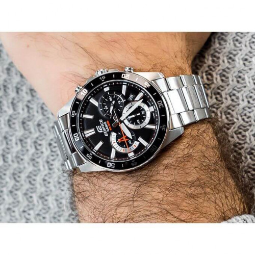 Casio – Collection Edifice pour hommes – Chronographe – Bracelet inoxydable – EFV-570D-1AV Casio – Collection Edifice pour hommes – Chronographe – Bracelet inoxydable – EFV-570D-1AV