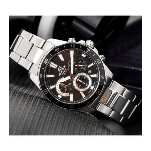 Casio – Collection Edifice pour hommes – Chronographe – Bracelet inoxydable – EFV-570D-1AV Casio – Collection Edifice pour hommes – Chronographe – Bracelet inoxydable – EFV-570D-1AV