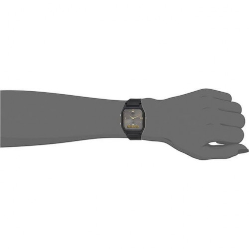 Casio – Noir – Double montre classique – Bracelet en silicone noir – AW-48HE-8AVDF Casio – Noir – Double montre classique – Bracelet en silicone noir – AW-48HE-8AVDF