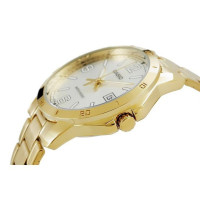 Casio – Couple – Cadran blanc – Bracelet en acier inoxydable – Aiguilles fluorescentes – MLTP-V004G-7B2