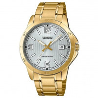 Casio – Dorée – Cadran blanc – Bracelet en acier inoxydable doré – MTP-V004G-7B2UDF