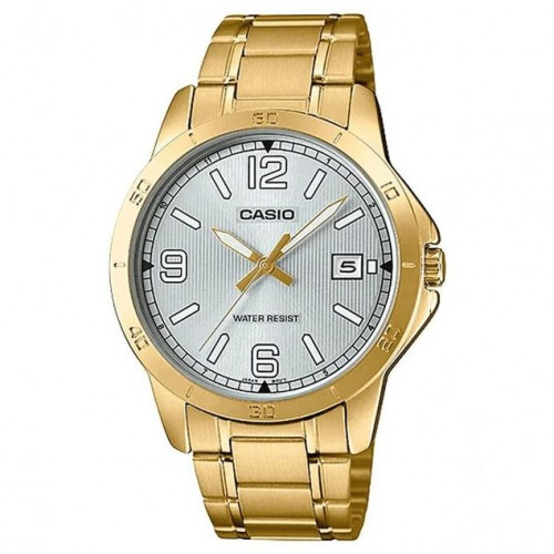 Casio – Dorée – Cadran blanc – Bracelet en acier inoxydable doré – MTP-V004G-7B2UDF Casio – Dorée – Cadran blanc – Bracelet en acier inoxydable doré – MTP-V004G-7B2UDF