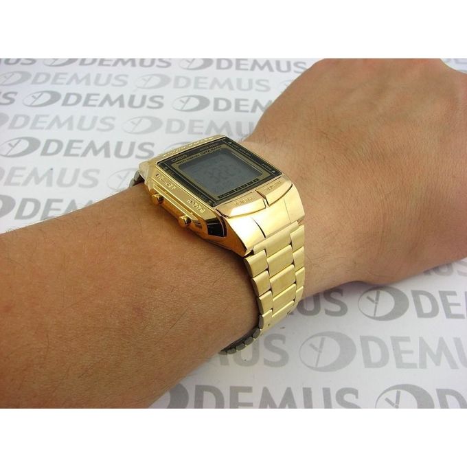 Casio – Mémo 30 fiches téléphoniques – Dorée pour hommes – Autonomie pile 10 ans – DB-360G-9A