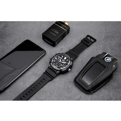 Casio – Noir – Sport en silicone – Chronographe – Avec dateur – Étanche 100 mètres – MCW-200H-1AVDF Casio – Noir – Sport en silicone – Chronographe – Avec dateur – Étanche 100 mètres – MCW-200H-1AVDF