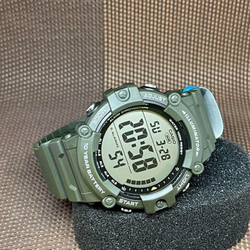 Casio – AE-1500WHX-3AVDF – Verte – Bracelet extra long pour les grosses poignets Casio – AE-1500WHX-3AVDF – Verte – Bracelet extra long pour les grosses poignets