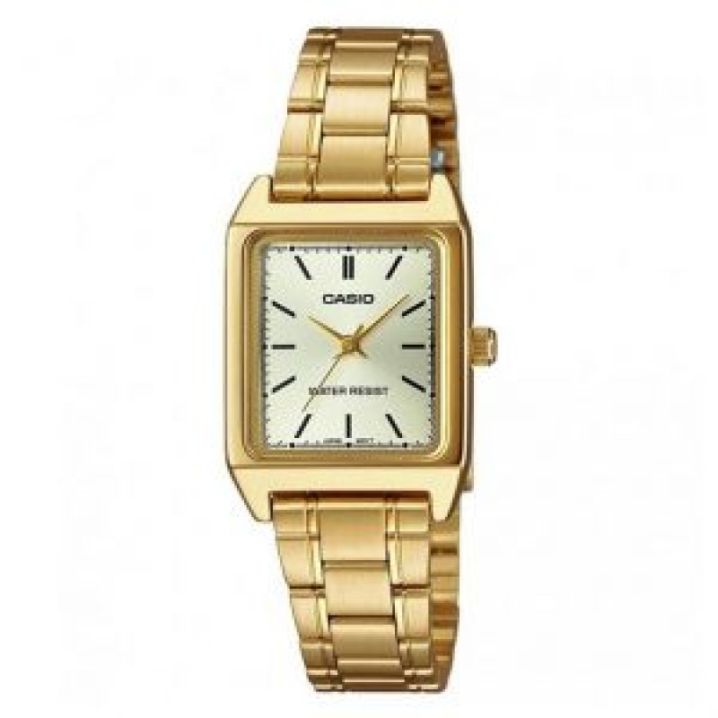 Casio – Montre femme bracelet en acier inoxydable Doré – LTP-V007G-9EUDF