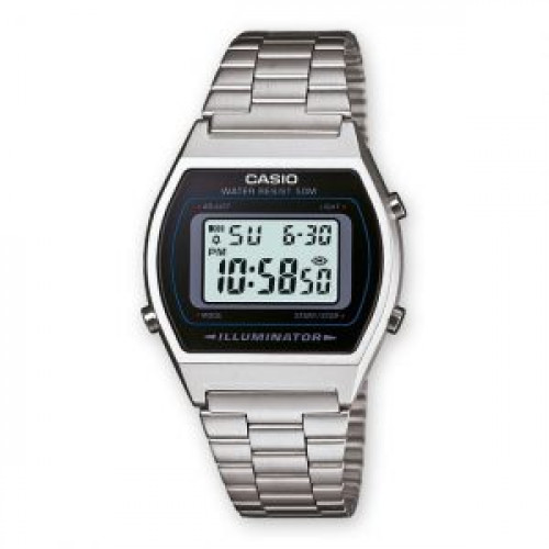 Casio – Collection Vintage – Alarme multiple – Bracelet en acier inoxydable – B640WD-1AVDF Casio – Collection Vintage – Alarme multiple – Bracelet en acier inoxydable – B640WD-1AVDF