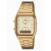 Casio – Double affichage digital/analogique – Bracelet en acier inoxydable doré – AQ-230GA-9DMQ Casio – Double affichage digital/analogique – Bracelet en acier inoxydable doré – AQ-230GA-9DMQ