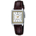 Casio – Montre femme carrée – Cadran blanc – Bracelet cuir marron – LTP-V007L-7E2UDF Casio – Montre femme carrée – Cadran blanc – Bracelet cuir marron – LTP-V007L-7E2UDF
