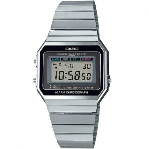 Casio – Montre Vintage Collection – Super Slim Case – Bracelet en acier – A700W-1ADF