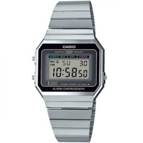 Casio – Montre Vintage Collection – Super Slim Case – Bracelet en acier – A700W-1ADF Casio – Montre Vintage Collection – Super Slim Case – Bracelet en acier – A700W-1ADF
