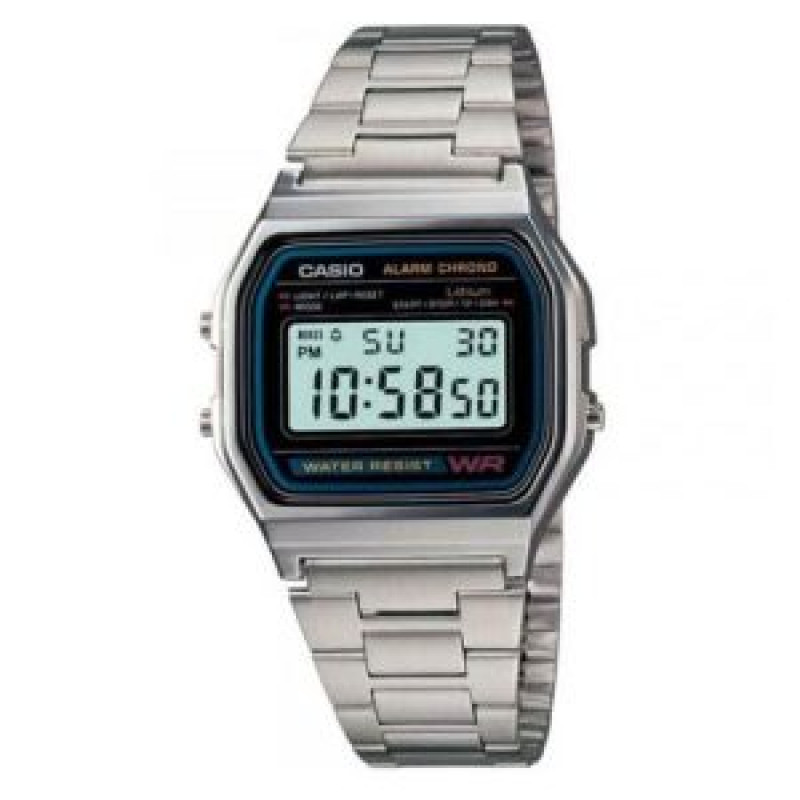Casio – Montre Vintage Collection – Digitale – Bracelet en acier inoxydable – A158WA-1DF