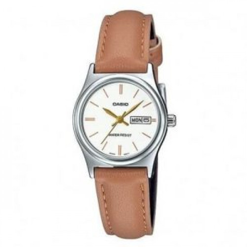 Casio – Montre classique pour femmes – Dateur jours/mois – Bracelet cuir – LTP-V006L-7B2UDF Casio – Montre classique pour femmes – Dateur jours/mois – Bracelet cuir – LTP-V006L-7B2UDF