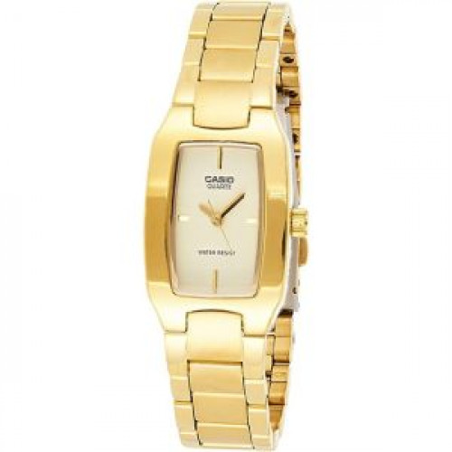 Casio – Montre femme dorée – Bracelet en acier inoxydable – LTP-1165N-9CRDF Casio – Montre femme dorée – Bracelet en acier inoxydable – LTP-1165N-9CRDF