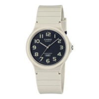 Casio – MQ-24UC-8BDF – Montre blanche en silicone avec cadran noir