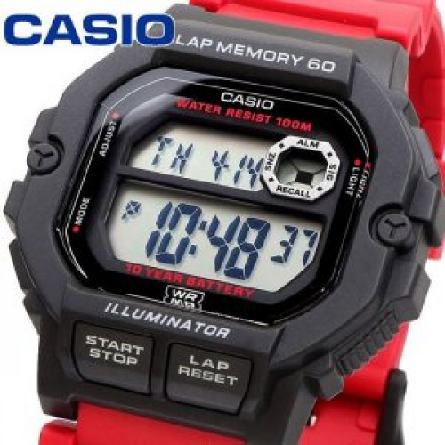Casio – WS-1400H-4AVDF – Montre sport bracelet rouge Casio – WS-1400H-4AVDF – Montre sport bracelet rouge