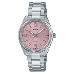 Casio – cadran sunray pour femmes avec dateur – Étanche 50 m – Tout en acier inoxydable – LTP-1302DD-4A1V