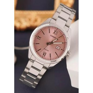 Casio – cadran sunray pour femmes avec dateur – Étanche 50 m – Tout en acier inoxydable – LTP-1302DD-4A1V