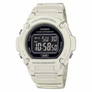 Casio – W-219HC-8BV – Montre digitale blanche