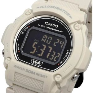 Casio – W-219HC-8BV – Montre digitale blanche