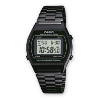 Casio – Montre digitale bracelet en acier inoxydable noir