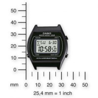 Casio – Montre digitale bracelet en acier inoxydable noir