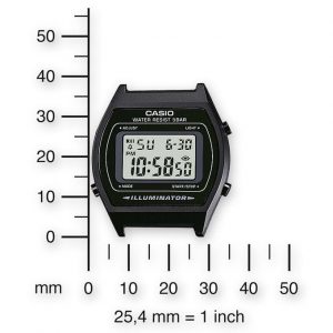 Casio – Montre digitale bracelet en acier inoxydable noir