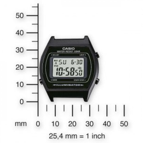Casio – Montre digitale bracelet en acier inoxydable noir Casio – Montre digitale bracelet en acier inoxydable noir