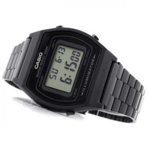 Casio – Montre digitale bracelet en acier inoxydable noir Casio – Montre digitale bracelet en acier inoxydable noir