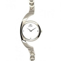 Yonger & Bresson – DMC1501/02 – Montre femme argentée avec cadran blanc et bracelet en acier argenté